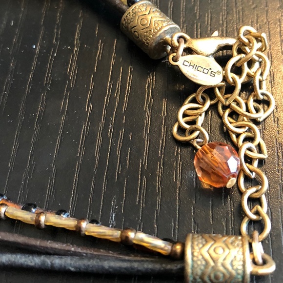 Chico’s Antique Gold Tone 11” Necklace 6-Strand - Picture 4 of 4